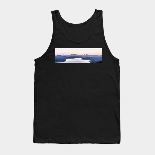 'Blue Hour, Through to Glencoe', Loch Rannoch. Tank Top by mucklepawprint